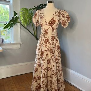 🍂FLORAL OPEN BACK MAXI DRESS 🌾